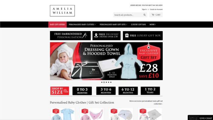 Amelia William // Logo, Ecommerce Website & App Design