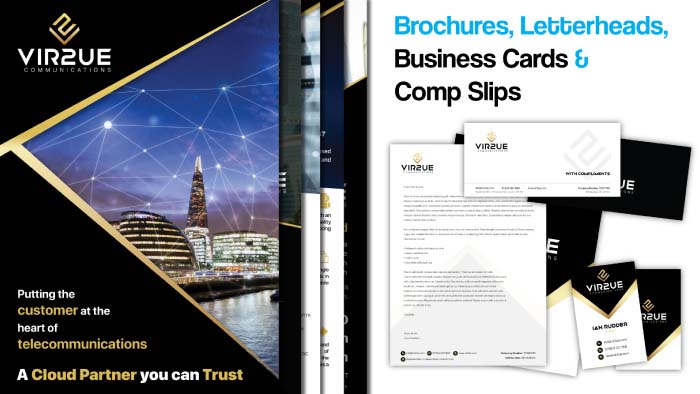 Vir2ue // Logo, Brand Book, Brochure & Stationery Design