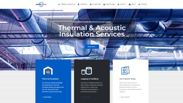 Enviroshield website design preview