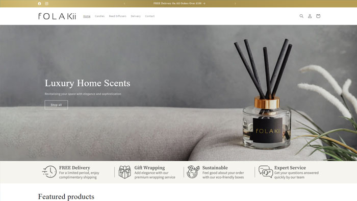 Folakii Website Design - Stylish & Functional Business Website