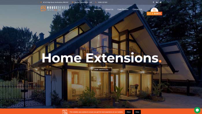 Housedevelop web design preview