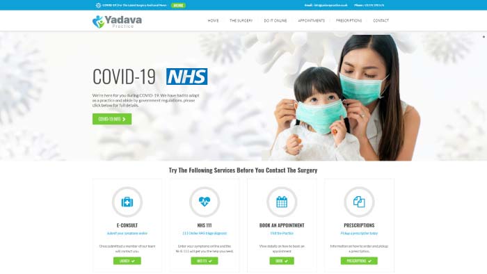 NHS Yadava Practice // Logo & Web Design