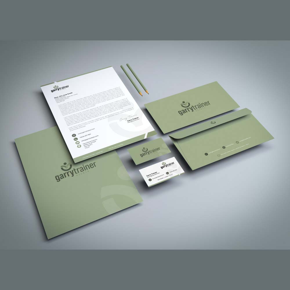 garry trainer stationery