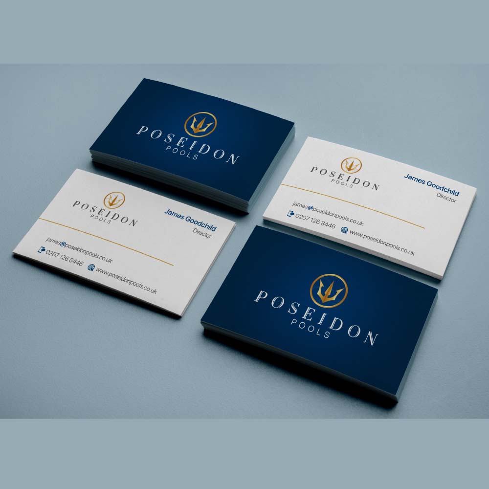 poseidon pool business cards