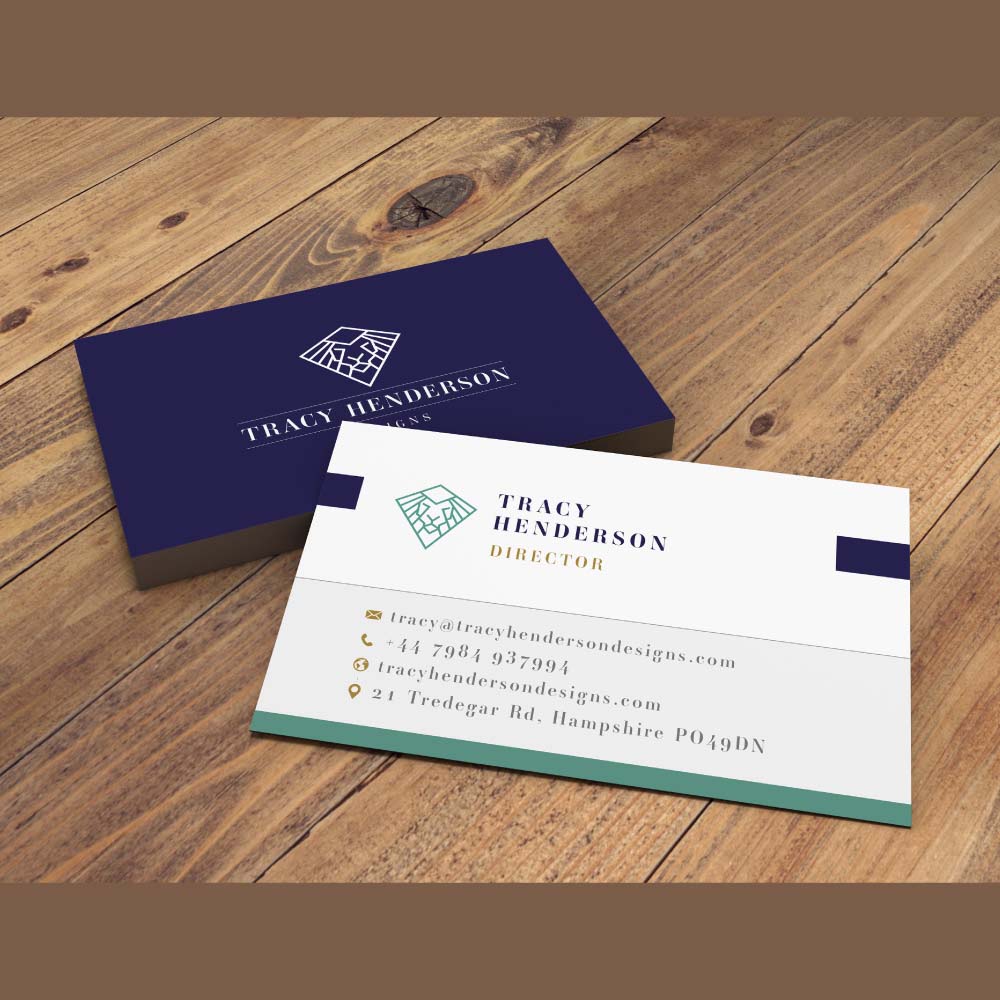 Tracy Henderson designs business cards